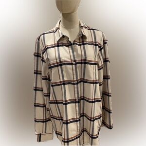 Thread & Supply Plaid Flannel Button Down Shirt L